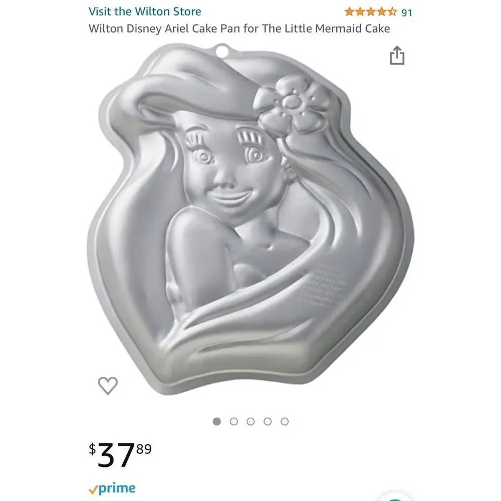 The Little Mermaid Princess Ariel Wilton Cake Pan